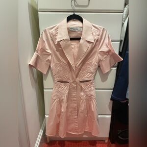 Self Portrait pink mini dress
